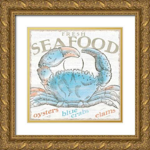 Seaside Life II Gold Ornate Wood Framed Art Print with Double Matting by Schlabach, Sue