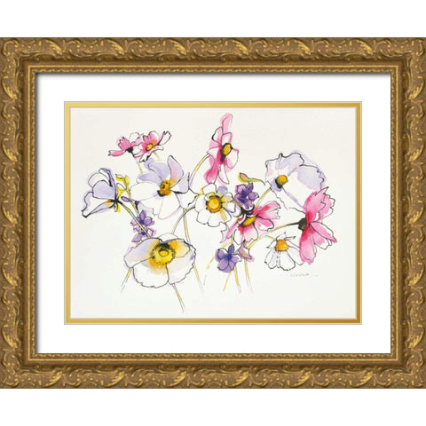Cosmos Cosmos Gold Ornate Wood Framed Art Print with Double Matting by Novak, Shirley