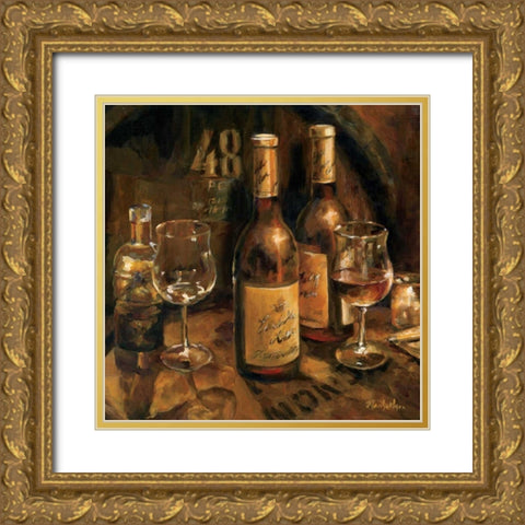Wine Making Gold Ornate Wood Framed Art Print with Double Matting by Hageman, Marilyn