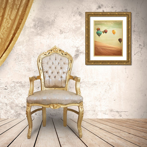 Wanderers Gold Ornate Wood Framed Art Print with Double Matting by Bevan, Keri
