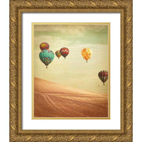Wanderers Gold Ornate Wood Framed Art Print with Double Matting by Bevan, Keri
