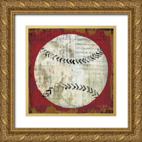 Ball I Gold Ornate Wood Framed Art Print with Double Matting by Mullan, Michael