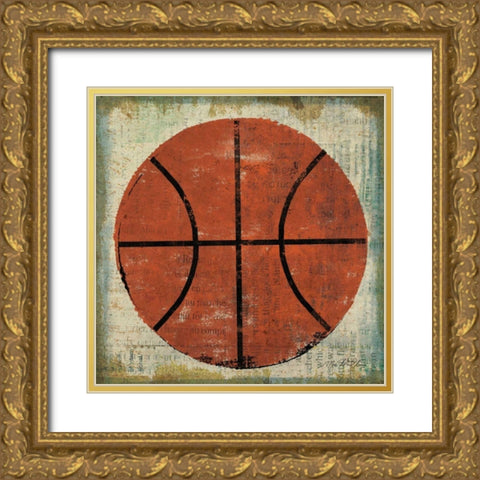 Ball II Gold Ornate Wood Framed Art Print with Double Matting by Mullan, Michael