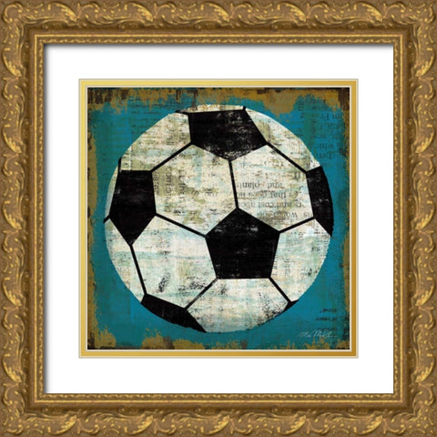 Ball IV Gold Ornate Wood Framed Art Print with Double Matting by Mullan, Michael