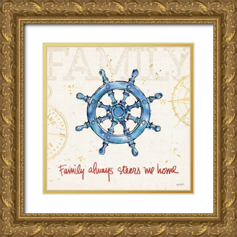 Coastal Life III Gold Ornate Wood Framed Art Print with Double Matting by Tavoletti, Anne