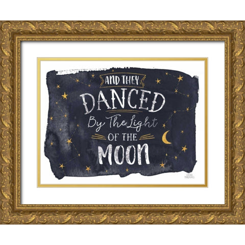 Celestial Love II Gold Ornate Wood Framed Art Print with Double Matting by Marshall, Laura