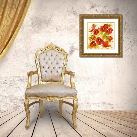 Wild Meadow II Gold Ornate Wood Framed Art Print with Double Matting by Novak, Shirley