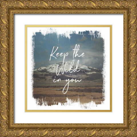Wild Wishes I Gold Ornate Wood Framed Art Print with Double Matting by Marshall, Laura