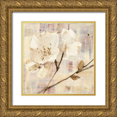 Elegance I Gold Ornate Wood Framed Art Print with Double Matting by Hristova, Albena
