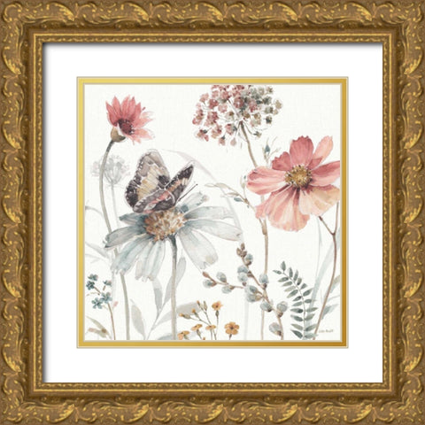 A Country Weekend II Gold Ornate Wood Framed Art Print with Double Matting by Audit, Lisa