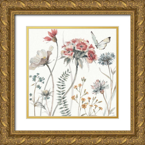 A Country Weekend III Gold Ornate Wood Framed Art Print with Double Matting by Audit, Lisa