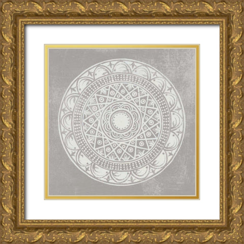 Seville III FB Greige Gold Ornate Wood Framed Art Print with Double Matting by Lovell, Kathrine