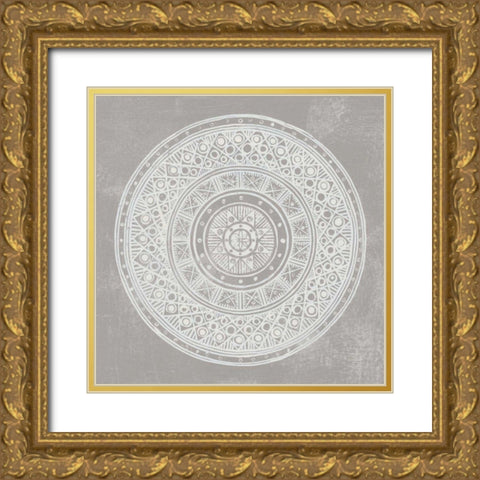 Seville IV FB Greige Gold Ornate Wood Framed Art Print with Double Matting by Lovell, Kathrine