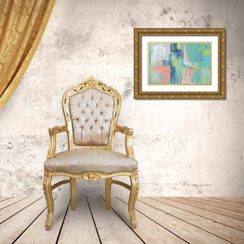 Peninsula Bright Gold Ornate Wood Framed Art Print with Double Matting by Vassileva, Silvia