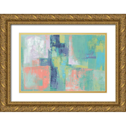 Peninsula Bright Gold Ornate Wood Framed Art Print with Double Matting by Vassileva, Silvia