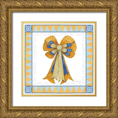 Celebrating Hanukkah IV Gold Ornate Wood Framed Art Print with Double Matting by McKenna, Kathleen Parr