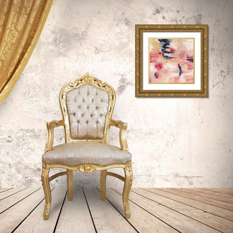 Sakura I Gold Ornate Wood Framed Art Print with Double Matting by Vassileva, Silvia