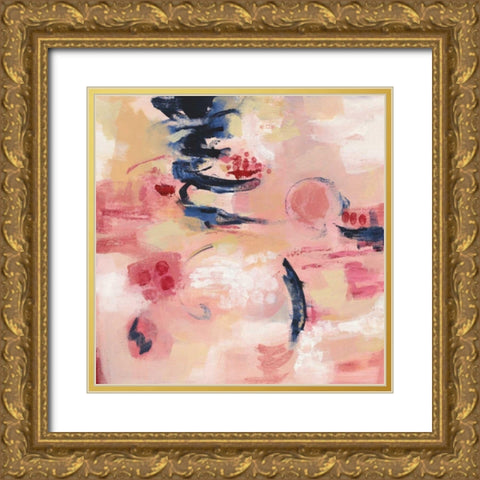 Sakura I Gold Ornate Wood Framed Art Print with Double Matting by Vassileva, Silvia
