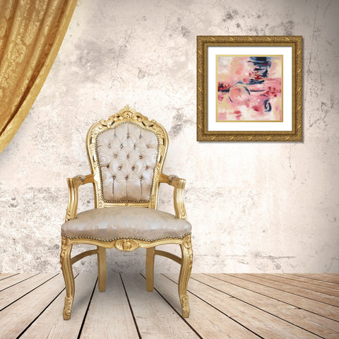 Sakura II Gold Ornate Wood Framed Art Print with Double Matting by Vassileva, Silvia