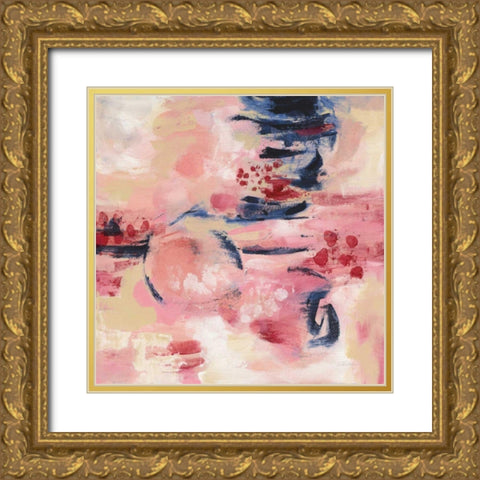Sakura II Gold Ornate Wood Framed Art Print with Double Matting by Vassileva, Silvia