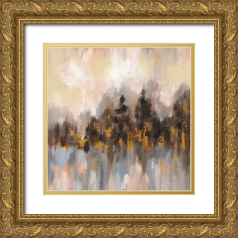 Blushing Forest I Gold Ornate Wood Framed Art Print with Double Matting by Vassileva, Silvia