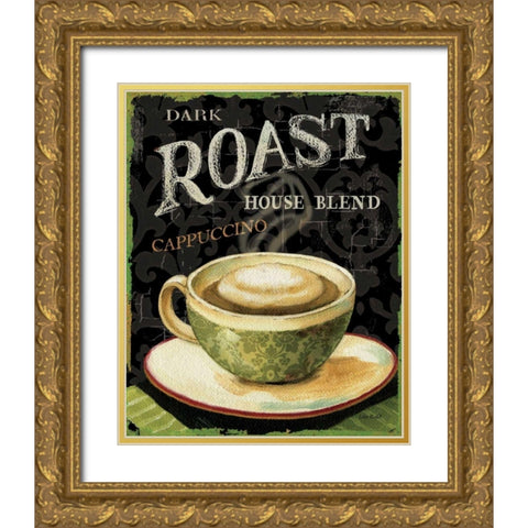 Today s Coffee III Gold Ornate Wood Framed Art Print with Double Matting by Audit, Lisa