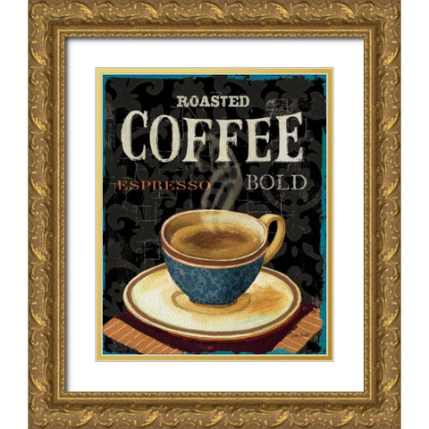 Today s Coffee IV Gold Ornate Wood Framed Art Print with Double Matting by Audit, Lisa