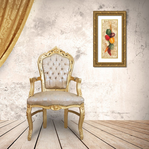 Mixed Vegetables I Gold Ornate Wood Framed Art Print with Double Matting by Hristova, Albena