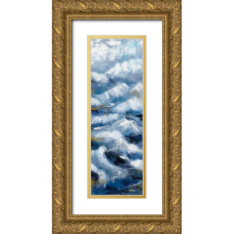 Above the Mountains II Gold Ornate Wood Framed Art Print with Double Matting by Vassileva, Silvia