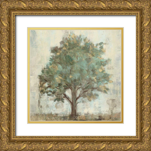 Verdi Trees I Gold Ornate Wood Framed Art Print with Double Matting by Vassileva, Silvia