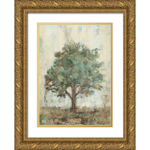 Verdi Trees I Gold Ornate Wood Framed Art Print with Double Matting by Vassileva, Silvia