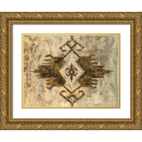 Southwest Design I Gold Ornate Wood Framed Art Print with Double Matting by Vassileva, Silvia
