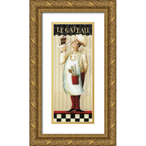 Chefs Masterpiece IV Gold Ornate Wood Framed Art Print with Double Matting by Audit, Lisa