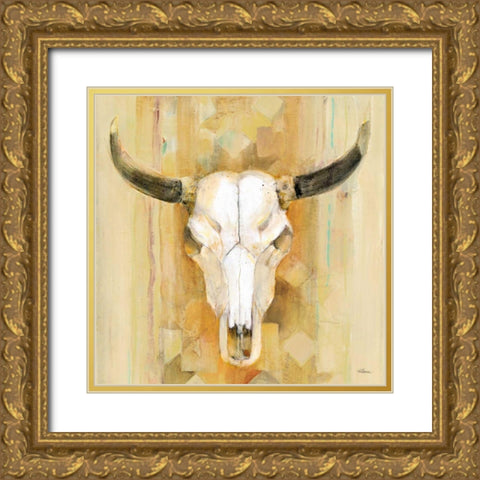 His Crop Gold Ornate Wood Framed Art Print with Double Matting by Hristova, Albena
