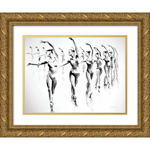 Rehearsal Gold Ornate Wood Framed Art Print with Double Matting by Valle, Aimee Del