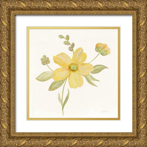 June Bloom II Gold Ornate Wood Framed Art Print with Double Matting by Vassileva, Silvia