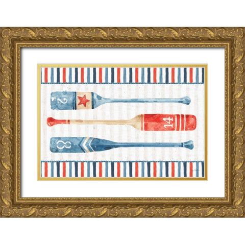 Nautical Life XI Gold Ornate Wood Framed Art Print with Double Matting by Audit, Lisa