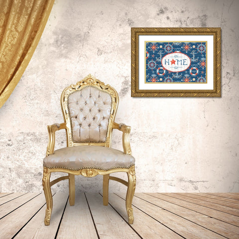 Nautical Life XIII Gold Ornate Wood Framed Art Print with Double Matting by Audit, Lisa