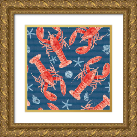 Nautical Life Step 03B Gold Ornate Wood Framed Art Print with Double Matting by Audit, Lisa