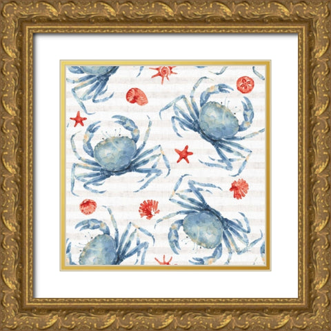 Nautical Life Step 04A Gold Ornate Wood Framed Art Print with Double Matting by Audit, Lisa