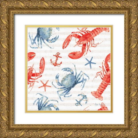 Nautical Life Step 05A Gold Ornate Wood Framed Art Print with Double Matting by Audit, Lisa
