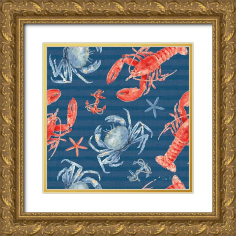 Nautical Life Step 05B Gold Ornate Wood Framed Art Print with Double Matting by Audit, Lisa