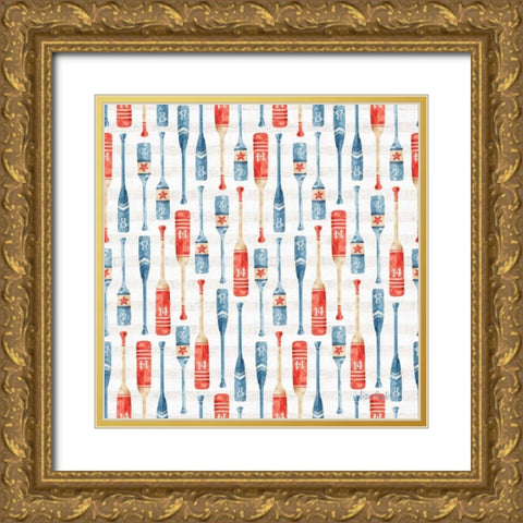 Nautical Life Step 06A Gold Ornate Wood Framed Art Print with Double Matting by Audit, Lisa
