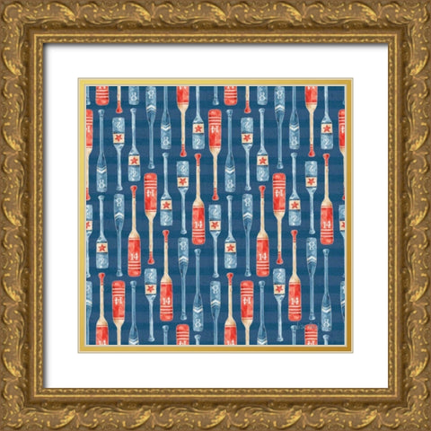 Nautical Life Step 06B Gold Ornate Wood Framed Art Print with Double Matting by Audit, Lisa