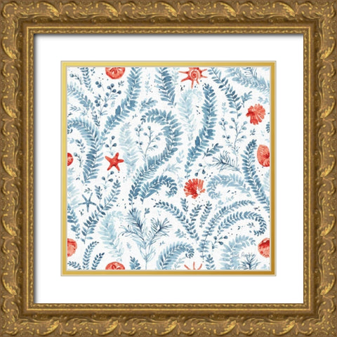 Nautical Life Step 07A Gold Ornate Wood Framed Art Print with Double Matting by Audit, Lisa