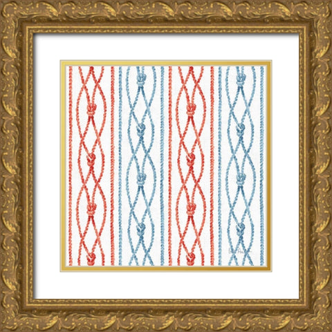 Nautical Life Step 08A Gold Ornate Wood Framed Art Print with Double Matting by Audit, Lisa