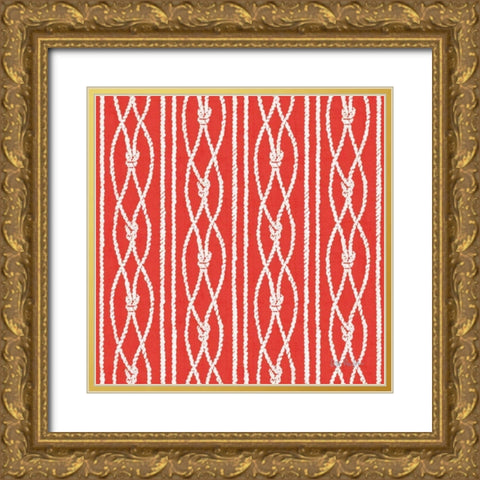 Nautical Life Step 08B Gold Ornate Wood Framed Art Print with Double Matting by Audit, Lisa