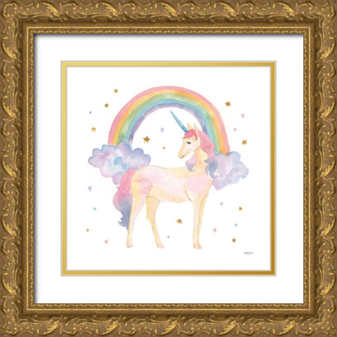 Magical Friends I Gold Ornate Wood Framed Art Print with Double Matting by Jackson, Jenaya