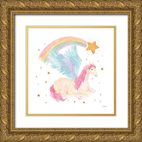 Magical Friends II Gold Ornate Wood Framed Art Print with Double Matting by Jackson, Jenaya