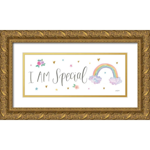 Magical Friends V Gold Ornate Wood Framed Art Print with Double Matting by Jackson, Jenaya